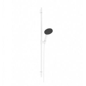 HANSGROHE Raindance Alive Select S Set sprchové hlavice, tyče a hadice, 3 proudy, EcoSmart, matná bílá 24603700 obraz