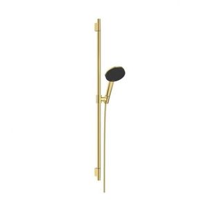 HANSGROHE Raindance Alive Select S Set sprchové hlavice, tyče a hadice, 3 proudy, EcoSmart, leštěný vzhled zlata 24603990 obraz