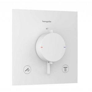 HANSGROHE Ecostat Comfort E Termostatická baterie pod omítku, pro 2 spotřebiče, matná bílá 33711700 obraz