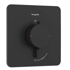 HANSGROHE Ecostat Comfort Q Termostatická baterie pod omítku, matná černá 33712670 obraz