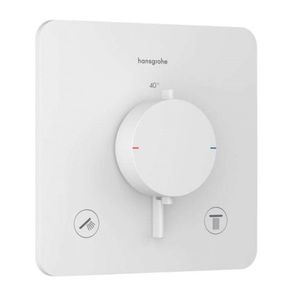 HANSGROHE Ecostat Comfort Q Termostatická baterie pod omítku, pro 2 spotřebiče, matná bílá 33713700 obraz