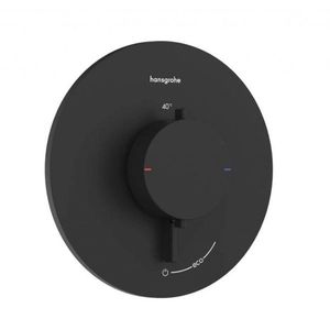 HANSGROHE Ecostat Comfort S Sprchová baterie pod omítku, s termostatem, matná černá 33714670 obraz