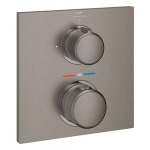 GROHE Allure Termostatická sprchová baterie pod omítku, kartáčovaný Hard Graphite 19380AL2 obraz