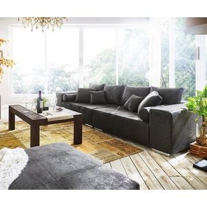 Velká pohovka Marbeya 285x115 cm antracitová antická vintage 10 obraz