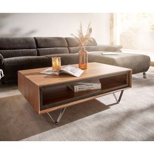 Konferenční stolek Stonegrace 115x60x40 cm přírodní akácie 1 obraz