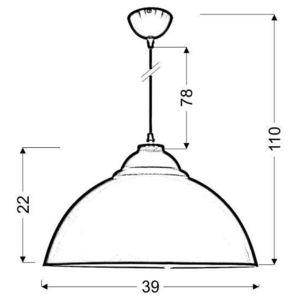 Závěsná lampa Hang Uni 1xE27 Zelená obraz