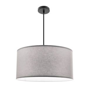 Závěsná lampa SHANTI černá 1x40W E27 stínidlo šedé obraz