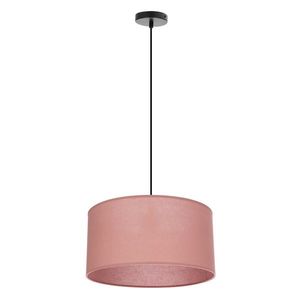 Závěsná lampa SHANTI černá 1x40 E27 stínidlo vřes obraz