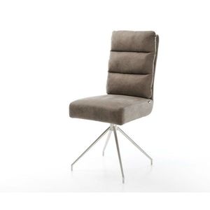Otočná židle Pela-Flex taupe vintage křížová podnož zúžená obraz