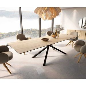 Jídelní stůl Edge 300x100 keramika Laminam® Sabbia křížová obraz