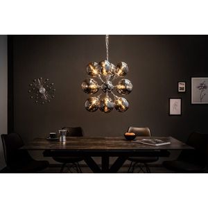 Závěsná lampa stříbrný kov Dekorhome obraz