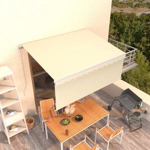 Ručně zatahovací markýza 350x250 cm Dekorhome Antracit, Ručně zatahovací markýza 350x250 cm Dekorhome Antracit obraz