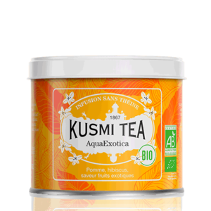 Kusmi Tea Sypaný ovocný čaj AquaExotica Bio, kovová dóza 100 g 21682A1070 obraz
