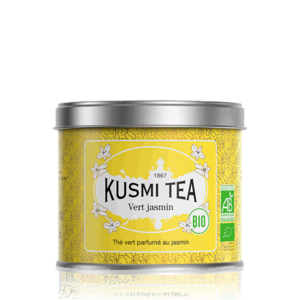 Kusmi Tea Sypaný zelený čaj Green Jasmine Bio, kovová dóza 90 g 21615A1070 obraz