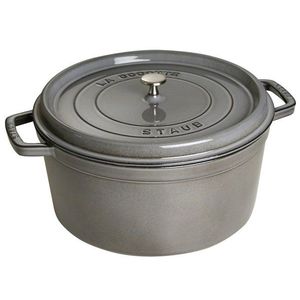 Staub Litinový hrnec s poklicí Cocotte, grafitově šedá, 30 cm / 8, 35 l 1103018 obraz