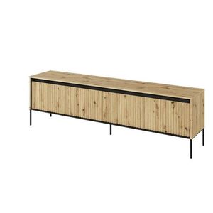 Dig-net nábytek TV stolek SWING TR-06 s LED osvětlením | dub artisan obraz