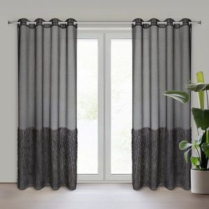 ArtFir Záclona MARGARET 2 K | černá 140 x 250 cm obraz