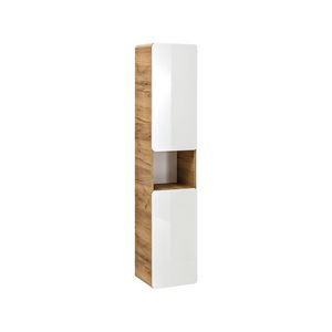 ArtCom Vysoká skříňka do koupelny ARUBA White 800 obraz