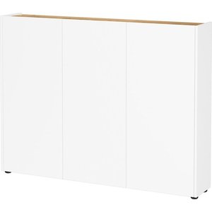 Bílý botník v dekoru dubu 138x105x25 cm Libbiano – Germania obraz