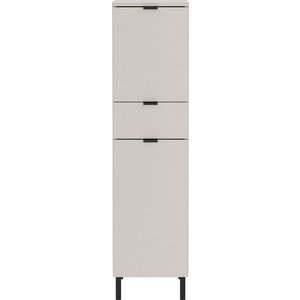 Krémová vysoká/úzká koupelnová skříňka 30x120 cm Arcena – Germania obraz
