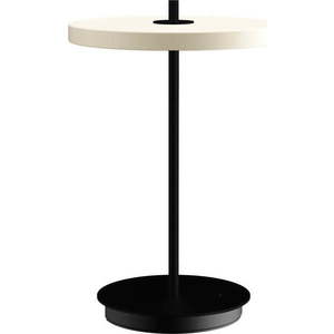 Černobílá kovová LED stolní lampa s kovovým stínidlem (výška 31 cm) Asteria Move – UMAGE obraz
