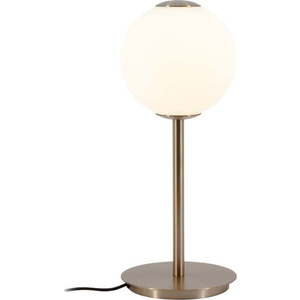 V mosazné barvě kovová LED stmívatelná stolní lampa se skleněným stínidlem (výška 37 cm) Audrey Table – UMAGE obraz