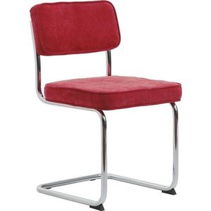 Červená manšestrová jídelní židle Rupert – Unique Furniture obraz