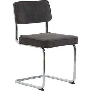 Šedá manšestrová jídelní židle Rupert – Unique Furniture obraz