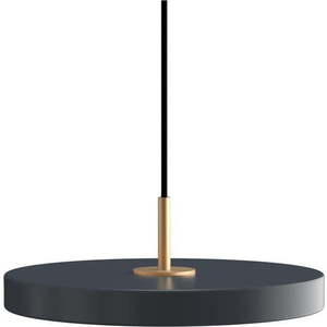 Antracitové kovové LED stmívatelné závěsné svítidlo s kovovým stínidlem ø 31 cm Asteria Plus – UMAGE obraz
