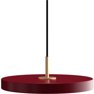 Červené kovové LED stmívatelné závěsné svítidlo s kovovým stínidlem ø 31 cm Asteria Plus – UMAGE obraz