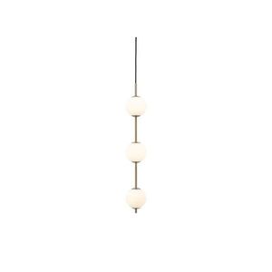 V mosazné barvě kovové LED závěsné svítidlo se skleněným stínidlem ø 12 cm Audrey – UMAGE obraz