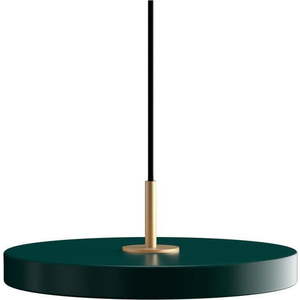 Tmavě zelené kovové LED stmívatelné závěsné svítidlo s kovovým stínidlem ø 31 cm Asteria Plus – UMAGE obraz