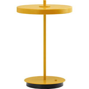 Žlutá kovová LED stolní lampa s kovovým stínidlem (výška 31 cm) Asteria Move – UMAGE obraz