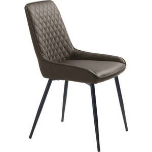Tmavě hnědá jídelní židle Milton – Unique Furniture obraz
