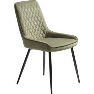 Zelená sametová jídelní židle Milton – Unique Furniture obraz
