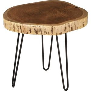 Odkládací stolek s deskou z akácie 46x48 cm Nandri – Premier Housewares obraz