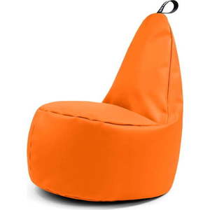 Oranžový dětský sedací vak z imitace kůže Lull M – So Soft? obraz