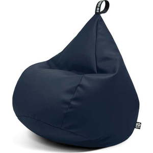 Tmavě modrý sedací vak z imitace kůže Drop XL – So Soft? obraz
