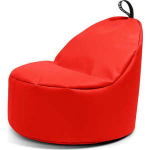 Červený sedací vak z imitace kůže Round L – So Soft? obraz