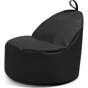 Černý dětský sedací vak z imitace kůže Round M – So Soft? obraz