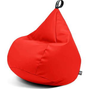 Červený sedací vak z imitace kůže Drop XL – So Soft? obraz