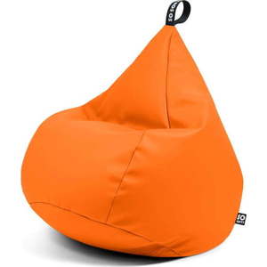 Oranžový dětský sedací vak z imitace kůže Drop M – So Soft? obraz