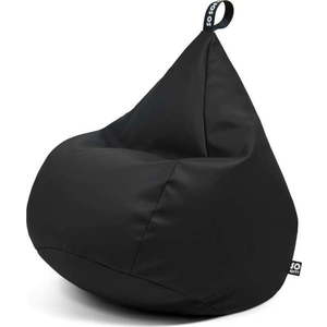 Černý sedací vak z imitace kůže Drop XL – So Soft? obraz