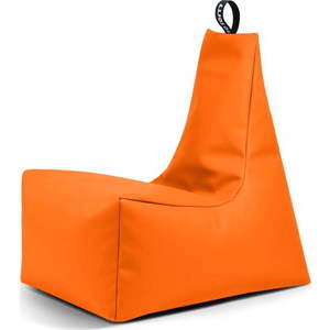Oranžový sedací vak z imitace kůže Icy XL – So Soft? obraz