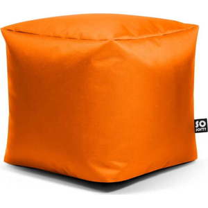 Oranžový dětský sedací vak z imitace kůže Cube M – So Soft? obraz