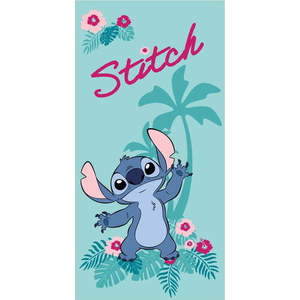 Tyrkysová dětská osuška z mikrovlákna 70x140 cm Lilo and Stitch "Hawaii" – Jerry Fabrics obraz