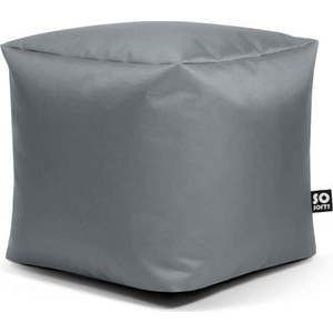 Šedý dětský sedací vak z imitace kůže Cube M – So Soft? obraz
