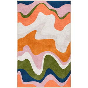 Oranžový pratelný koberec 120x180 cm Squiggly Orange – Mila Home obraz