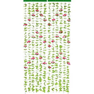 Červený/zelený závěs do dveří 90x190 cm Roses – Maximex obraz