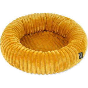 Pelíšek pro psa v hořčicové barvě ø 60 cm Dog Fantasy Stripe – Plaček Pet Products obraz